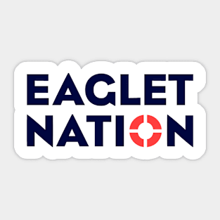 Eaglet Nation Font Sticker